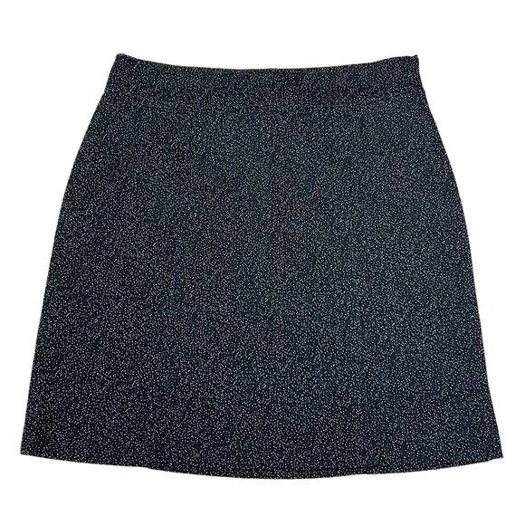 Karl Lagerfeld Pencil Skirt Black Splatted Textured Office Business - Picture 9 of 9